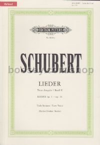 Lieder, Vol. 2 for Low Voice (New Edition)