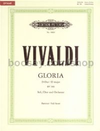 Gloria in D major (Full Score)