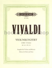 Violin Concerto in D minor RV245 