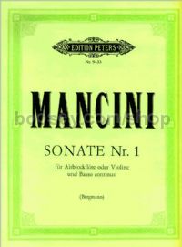 Recorder Sonata No.1 in D minor