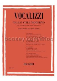 Vocalizzi Nello Stile Moderno, Series I Vol.II (Medium Voice)