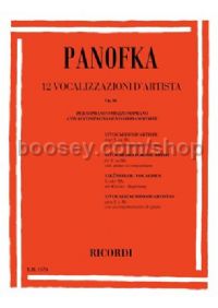 12 Vocalizzi D'Artista, Op.86 (Soprano/Mezzo-Soprano & Piano)