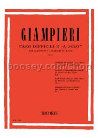 Passi Difficili E A Solo Di Opere Teatrali, Vol.I (Clarinet)