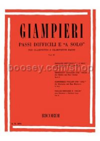 Passi Difficili E A Solo Di Opere Teatrali, Vol.II (Clarinet)