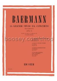 16 Grandi Studi Da Concerto, Op.64 (Clarinet)