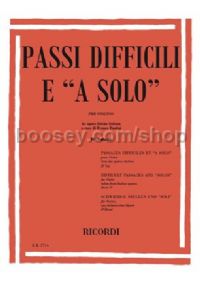 Passi Difficili E A Solo Da Opere Liriche Italiane Per Violino, Vol.IV