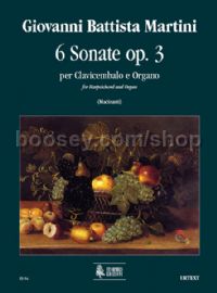 6 Sonatas Op. 3 (Bologna 1747) for Harpsichord & Organ