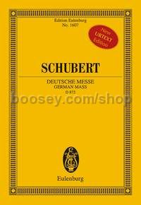 German Mass, D872 (SATB & Orchestra) (Study Score)