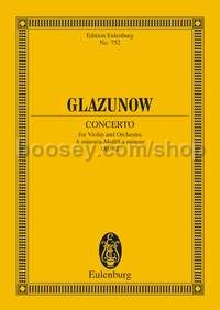 Concerto for Violin in A Minor, Op.82 (Violin & Orchestra) (Study Score)