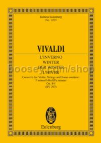 Four Seasons - Winter, RV 297 (Violin & Orchestra) (Study Score)