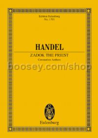 Zadok The Priest, HWV 258 (SATB & Orchestra) (Study Score)