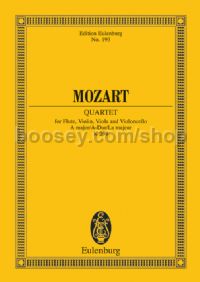 Flute Quartet in A Major, K 298 (Flute & String Quartet) (Study Score)