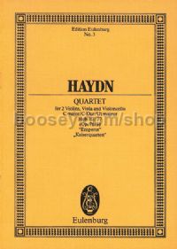 String Quartet in C Major, Hob.III:75 (Study Score)