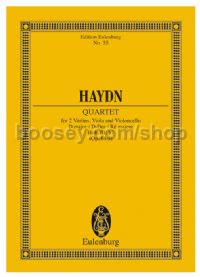 String Quartet in D Major, Hob.III:63 (Study Score)