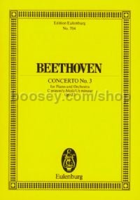 Concerto for Piano No.3 in C Minor, Op.37 (Piano & Orchestra) (Study Score)
