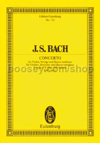 Concerto for Violin in E Major, BWV 1042 (Violin & Orchestra) (Study Score)