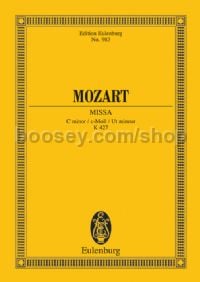 Mass in C Minor, K 427/417a (Four Soli, SATB & Orchestra) (Study Score)