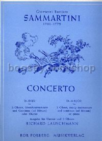 Concerto for 2 Oboes in D major - 2 oboes & piano