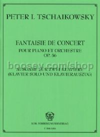 Fantaisie de concert, op. 56 - piano solo & reduction