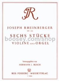 6 Pieces, op. 150 - violin & organ