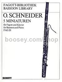5 Miniatures - bassoon & piano
