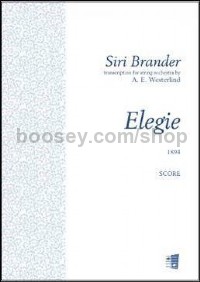 Elegie For String Orchestra (Score & Parts)