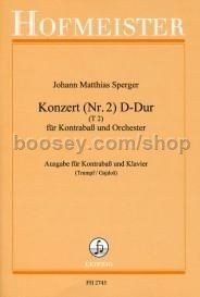 Konzert (Nr. 2) D-Dur für Kontrabaß und Orchester