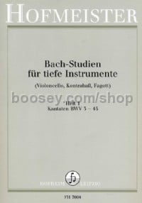 Bach-Studien für tiefe Instrumente 1 BWV 3-45 Vol. 1