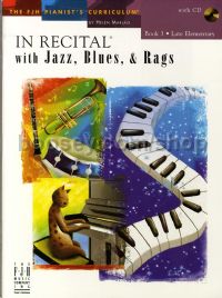 In Recital With Jazz Blues & Rags Book 3 + Cd