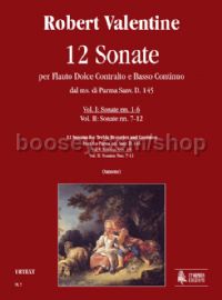 12 Sonatas for Treble Recorder & Continuo - Vol. 1: Sonatas Nos. 1-6 (score & parts)