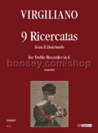 9 Ricercatas from “Il Dolcimelo” for Treble Recorder in G