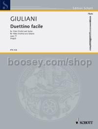 Duettino facile op. 77 - flute (violin) & guitar