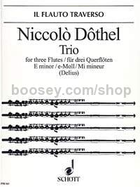 Trio in E minor - 3 flutes (score & parts)