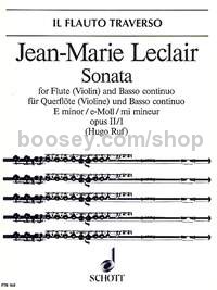 Sonata in E minor op. 2/1 - flute (violin) & basso continuo