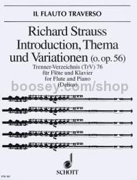 Introduction, Thema und Variationen o. Op. AV. 56 - flute & piano