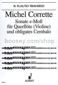 Sonata in E minor op. 25/4 - flute (violin) & harpsichord