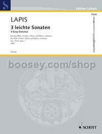 3 Light Sonatas - melodic instrument (violin, flute, oboe) & basso continuo