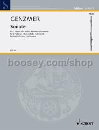 Sonata F# minor GeWV 266 - 2 flutes