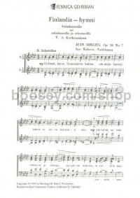 Finlandia-hymni op. 26/7 (Choral Score)