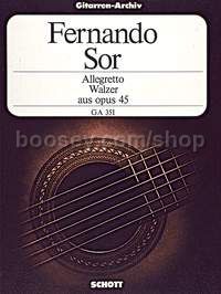Allegretto and Waltz aus op. 45 - guitar