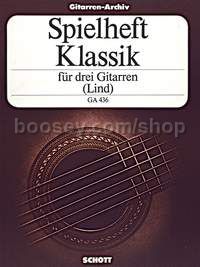 Spielheft Klassik - 3 guitars