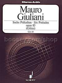 6 Preludes op. 83 - guitar