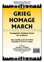 Homage March for orchestra (score & parts)