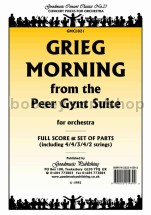 Morning from Peer Gynt for orchestra (score & parts)
