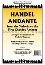 Andante (Chandos Anthem) for string orchestra (score & parts)