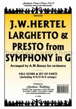 Larghetto & Presto for orchestra (score & parts)