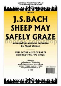 Sheep May Safely Graze for orchestra (score & parts)