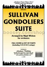Gondoliers Suite for orchestra (score & parts)