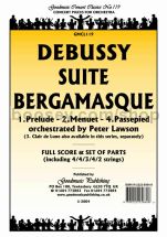 Suite Bergamasque - Prelude, Menuet, Passepied for orchestra (score & parts)