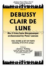 Clair de lune for orchestra (score & parts)